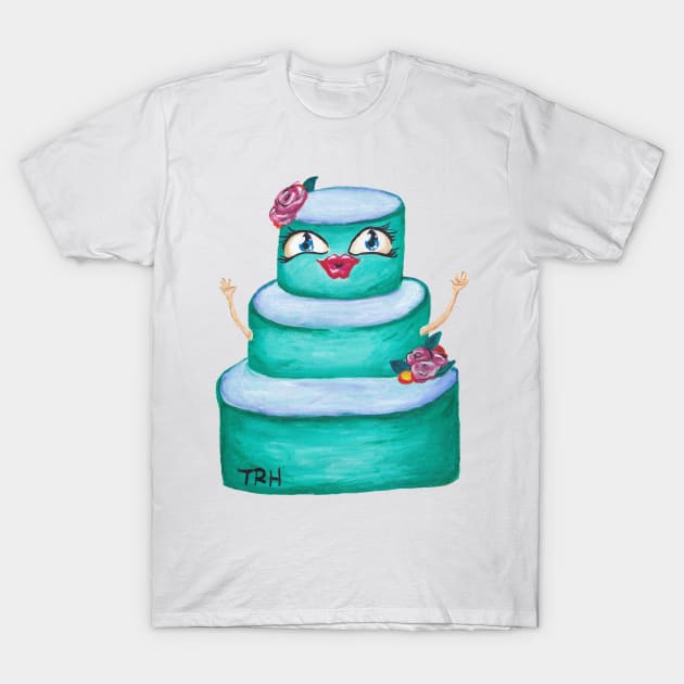 Cake Lady Wants to Be Your Friend T-Shirt by tiffanycanpaint